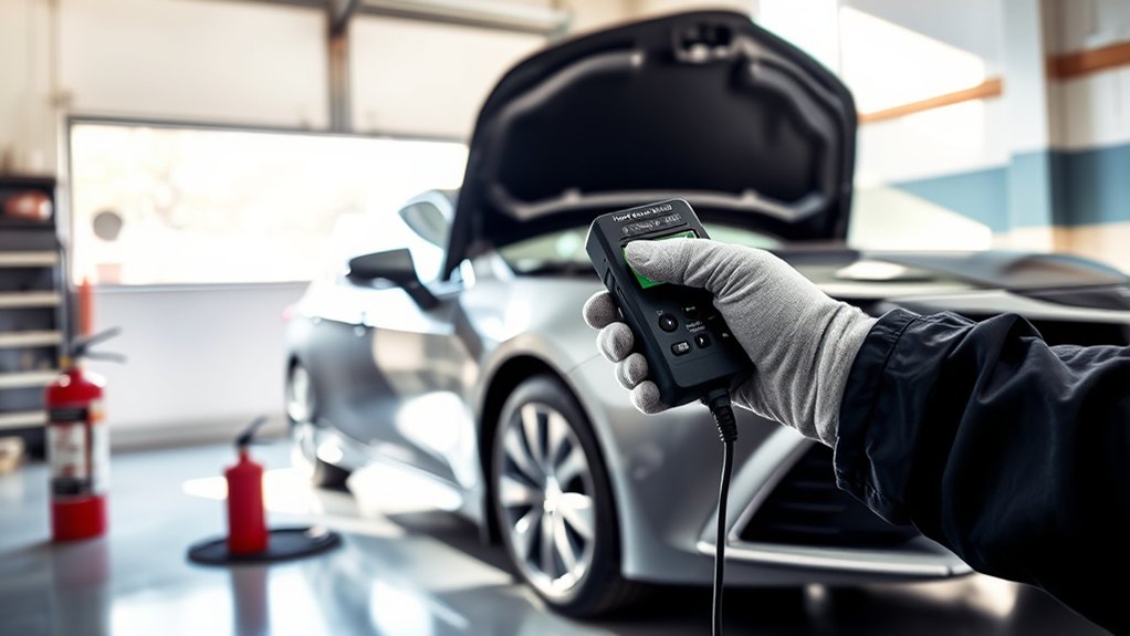 Technician reviewing Toyota Camry diagnostic data before clearing OBD2 codes
