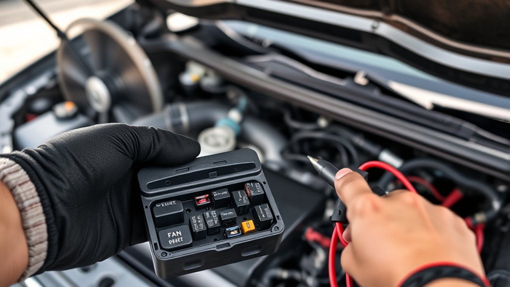 diagnosing Toyota Camry cooling fan relay and electrical control issues