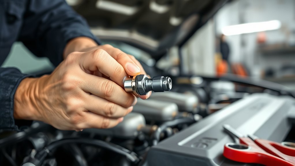 technician diagnosing Toyota Camry oxygen and air-fuel ratio sensor data with a scan tool