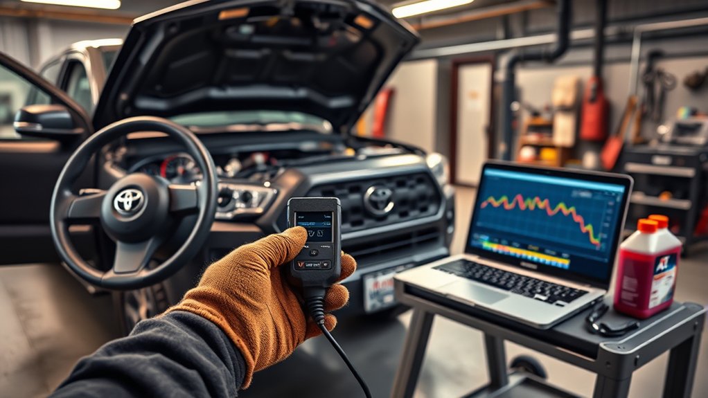 Diagnosing Toyota Tacoma transmission problems with a scan tool