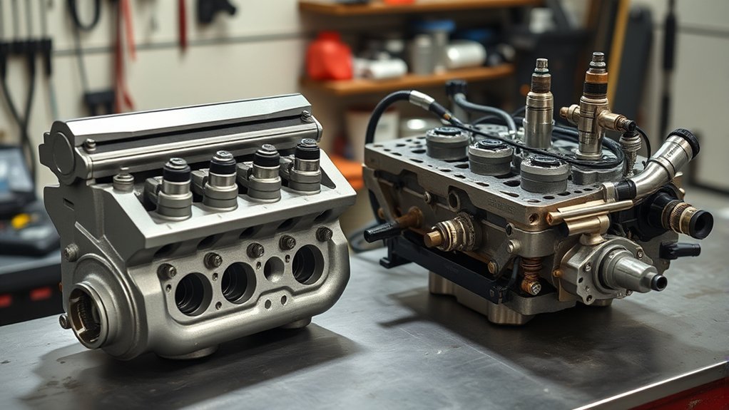 Comparison of port fuel injection and gasoline direct injection