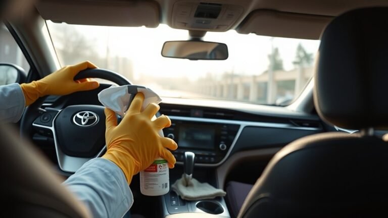 disinfect toyota camry surfaces