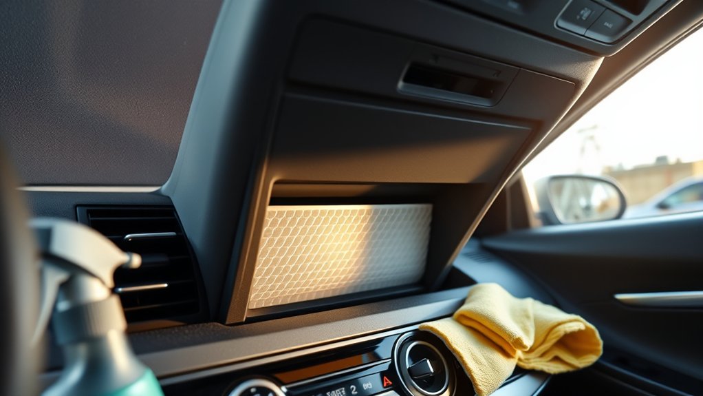 Safe cabin filter and moisture checks for a musty Toyota Camry AC