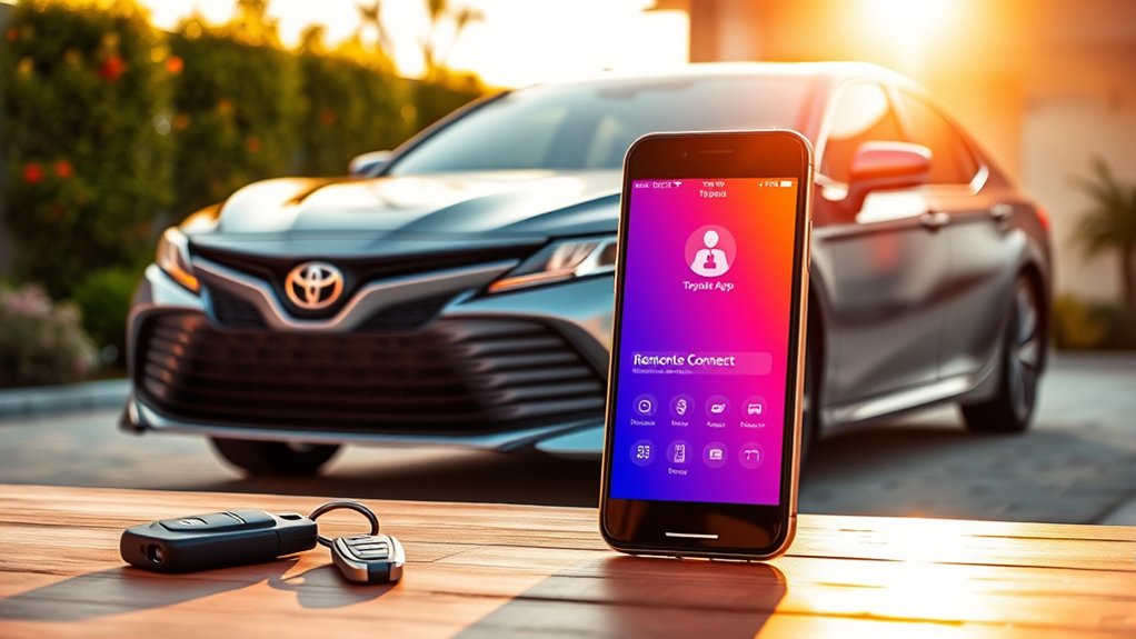 Toyota app download for Camry Remote Connect setup