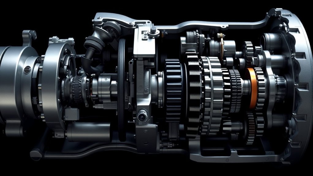 Toyota Camry eCVT compared with a conventional CVT and stepped automatic transmission