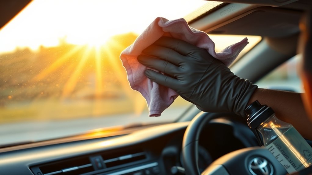 Tools and techniques for maintaining a clear Toyota Camry windshield