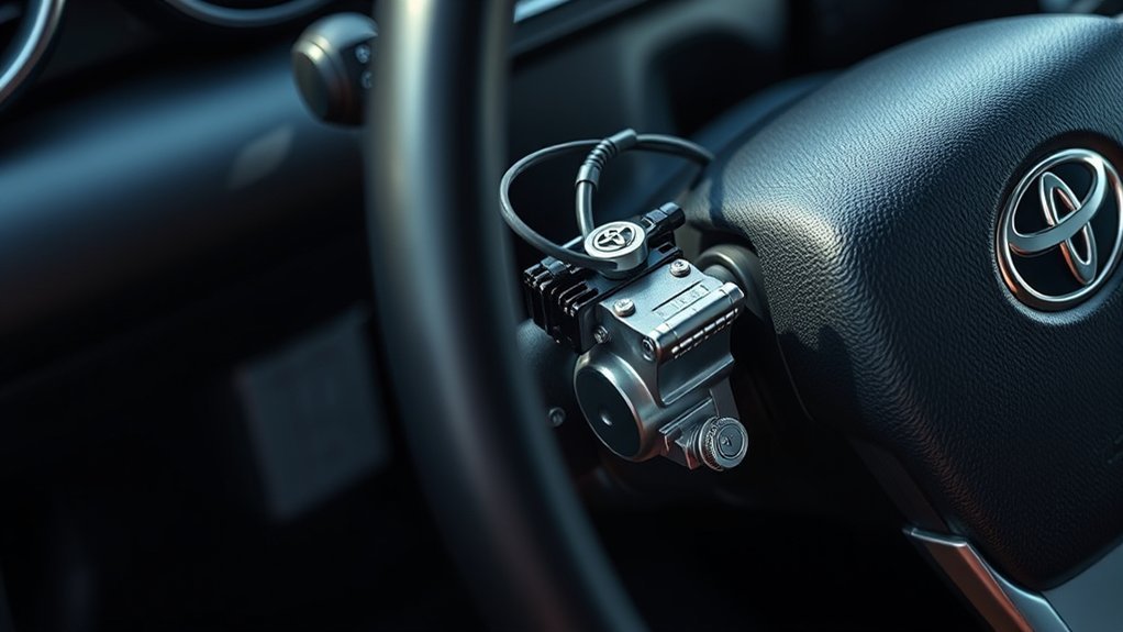 Electric power steering components providing steering assistance in a Toyota Camry