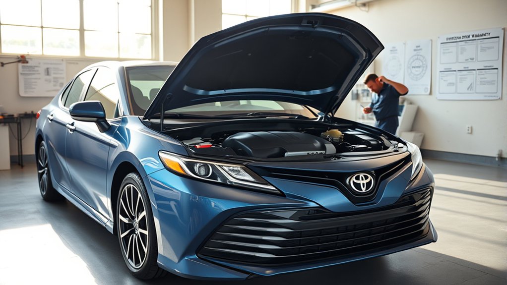 Comparison of Toyota Camry emissions defect and performance warranty coverage