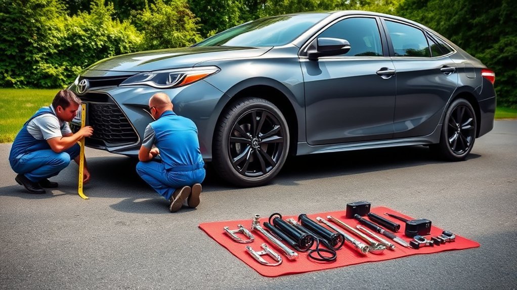 Toyota Camry ground clearance modification and tire fitment considerations