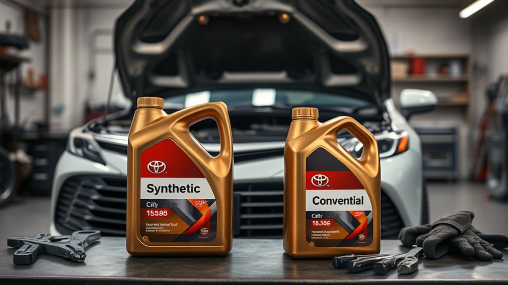 Checking Toyota Camry engine oil level and maintenance requirements