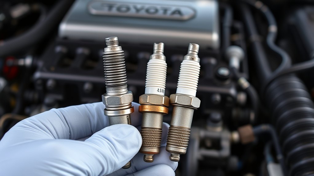 Toyota Camry spark plug maintenance and ignition components