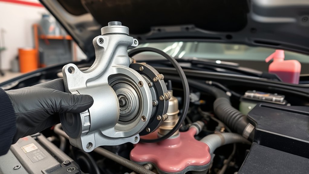 Checking Toyota Camry coolant level during routine maintenance