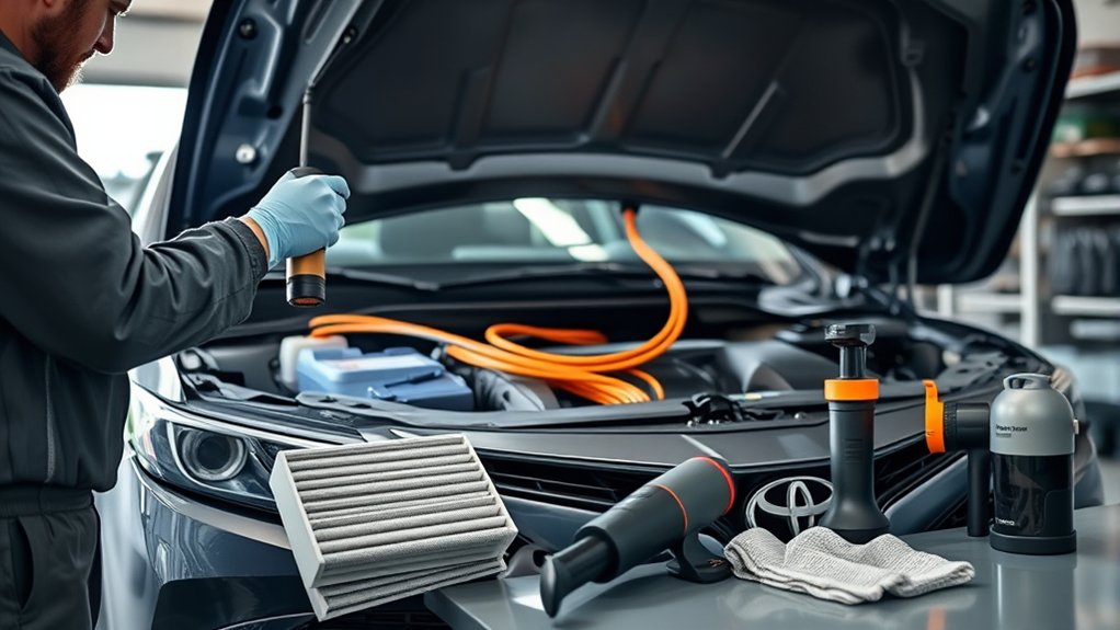 Toyota Camry Hybrid battery cooling intake maintenance