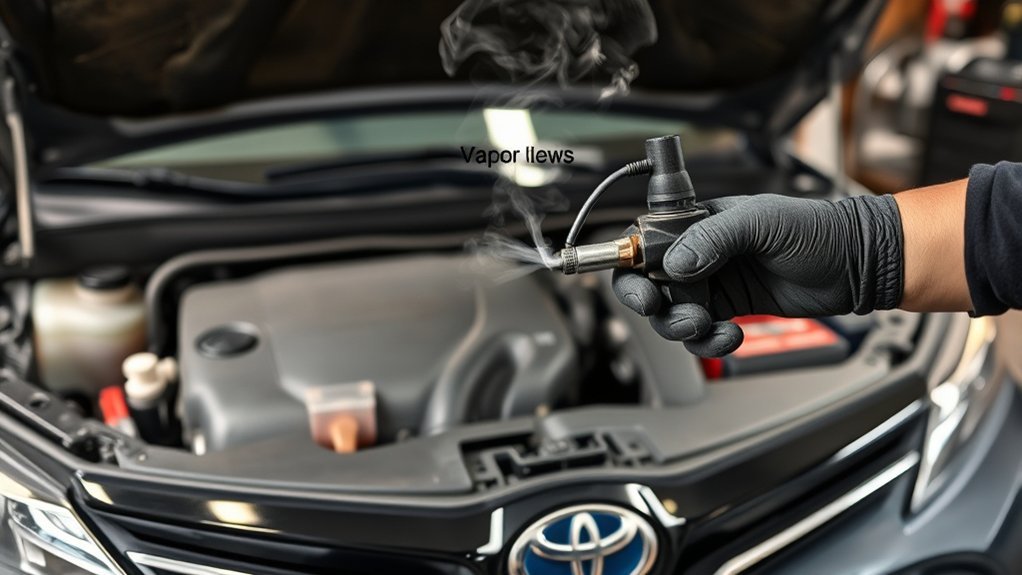 Toyota Camry EVAP system fault symptoms