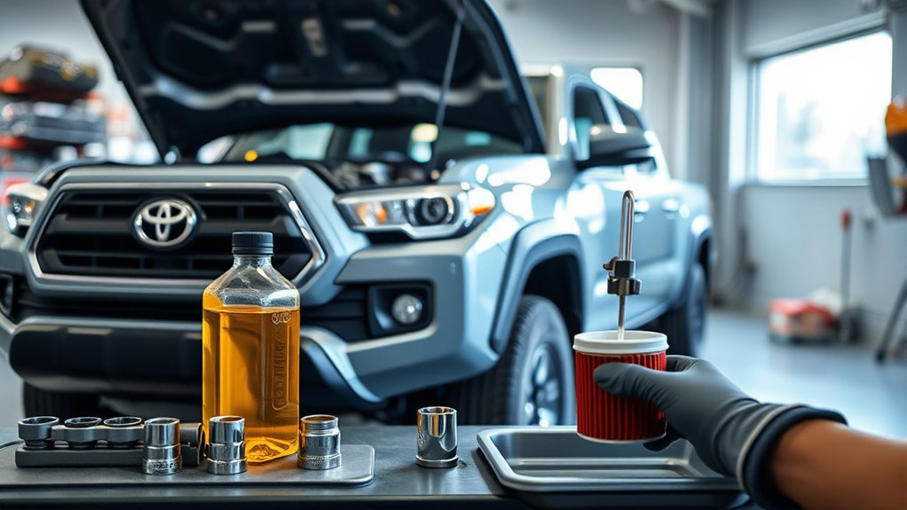 Toyota Tacoma owner manual oil viscosity specifications