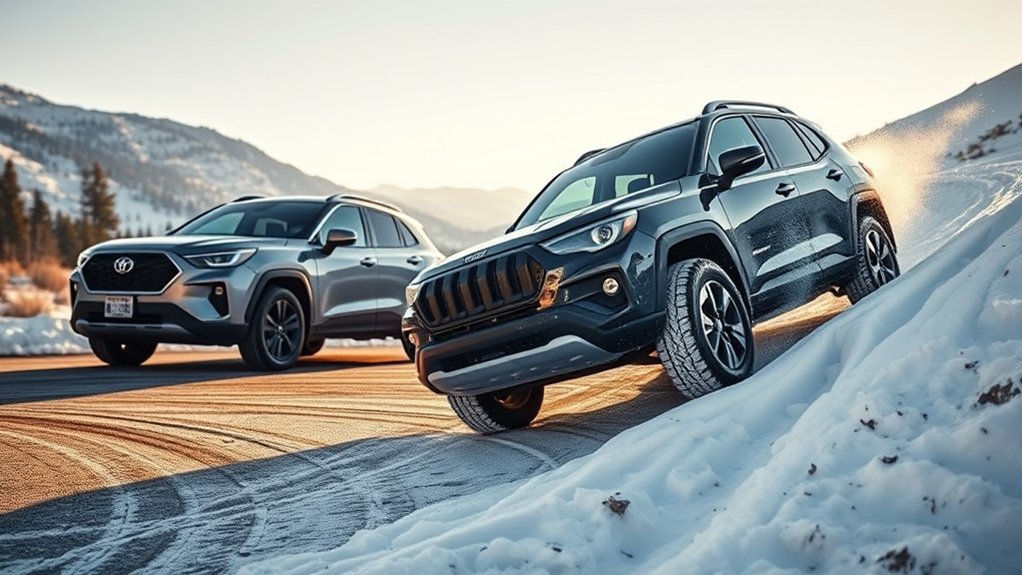 Front-wheel drive efficiency compared with all-wheel drive capability