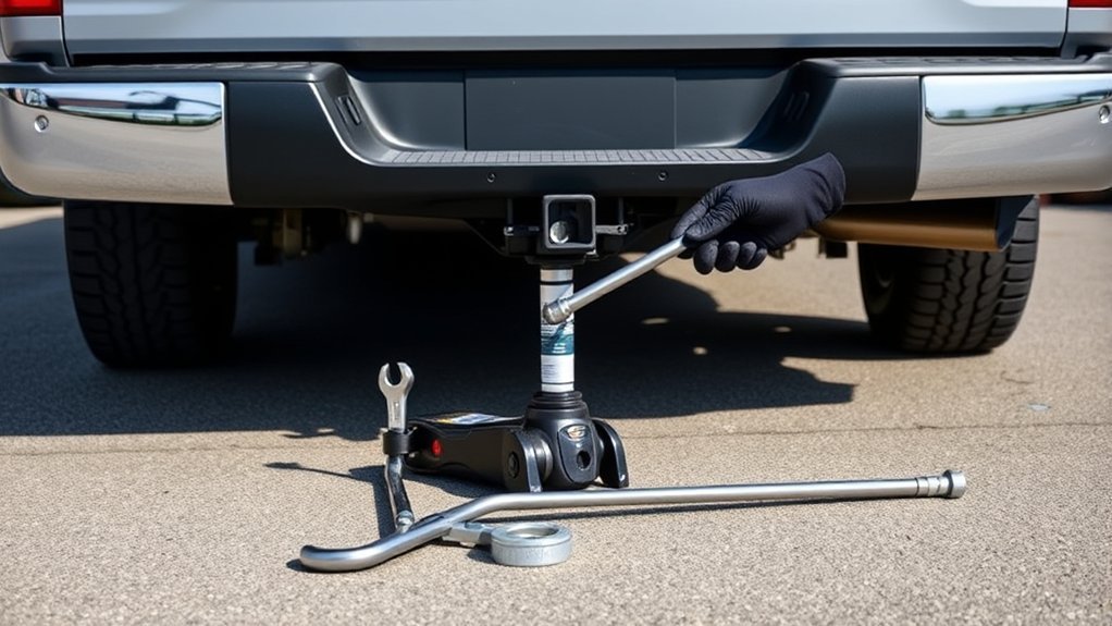 Toyota Tundra spare tire tools for lowering the under-bed spare