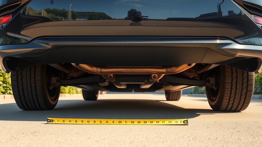 Toyota Camry ground clearance and underbody measurement points