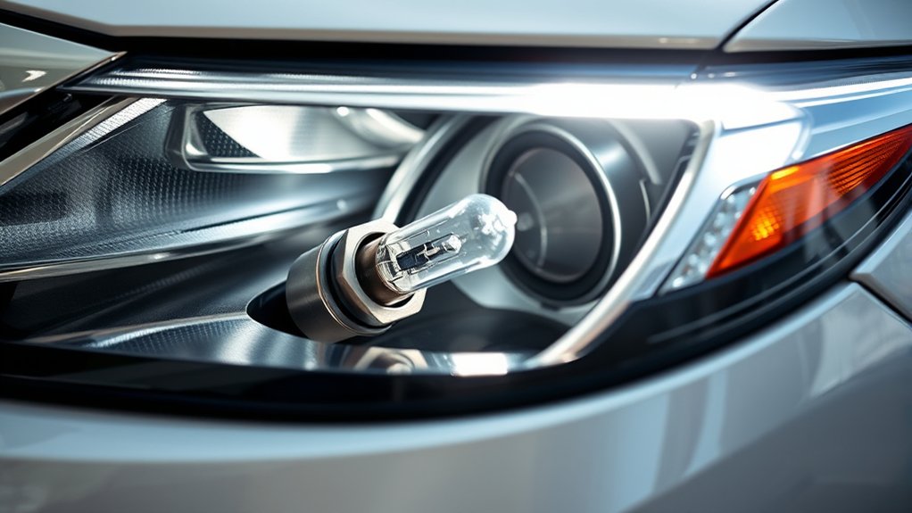 Checklist for confirming a Toyota Camry headlight bulb before replacement