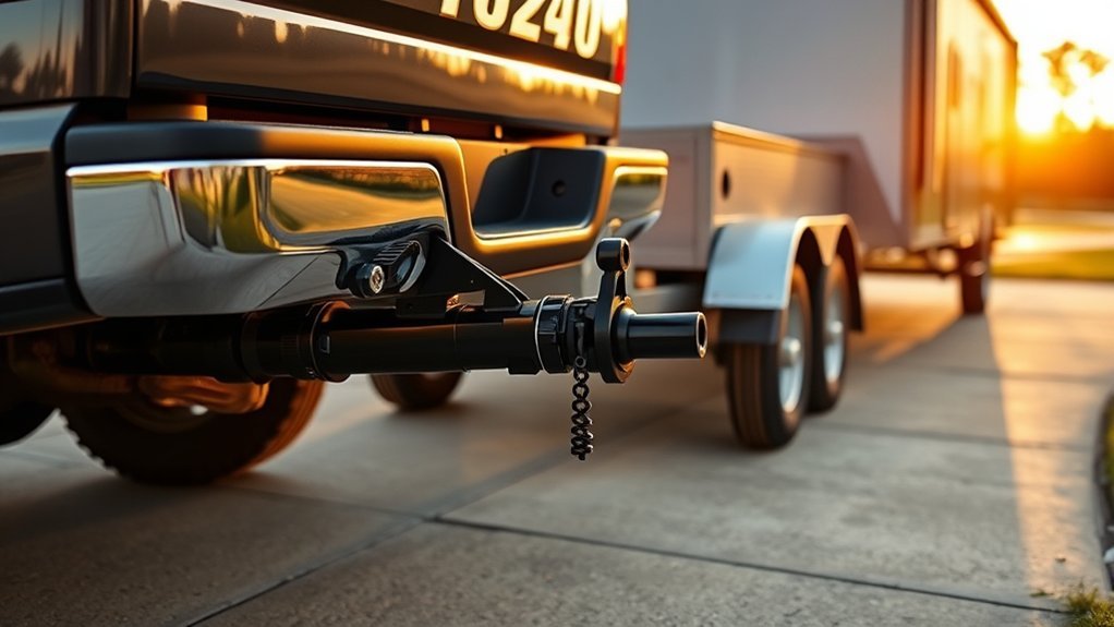 Trailer coupler applying hitch weight to a tow vehicle receiver