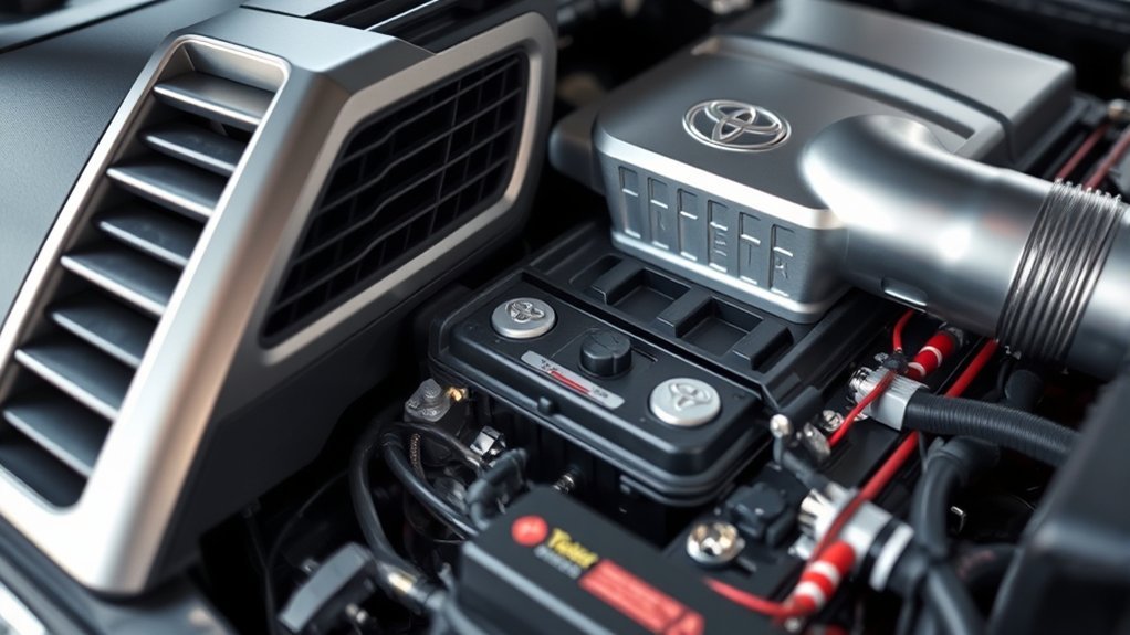 Toyota Camry Hybrid battery cooling intake restricted by dust and debris