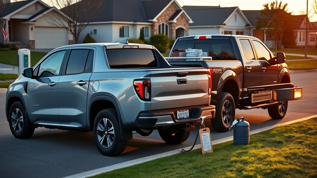 Comparing purchase price and fuel costs of hybrid and gasoline pickup trucks