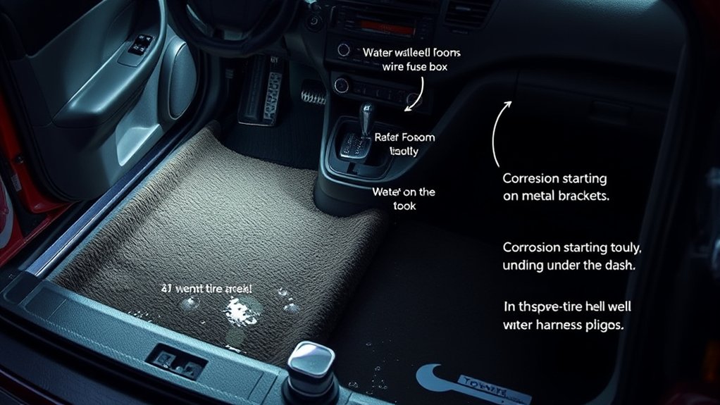 Safe immediate response after water enters a Toyota Camry