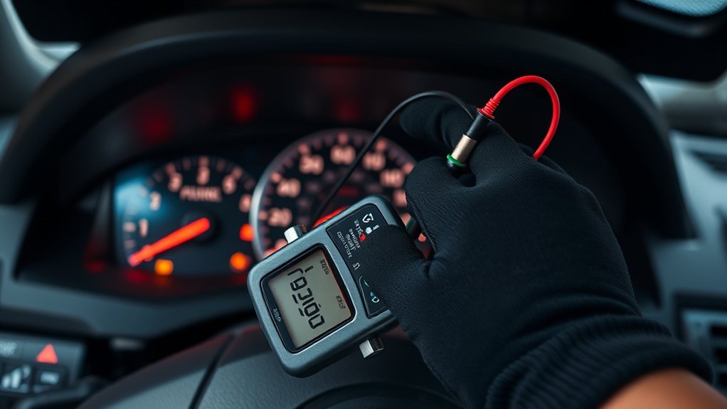 Safe visual inspection of a Toyota Camry alternator and drive belt