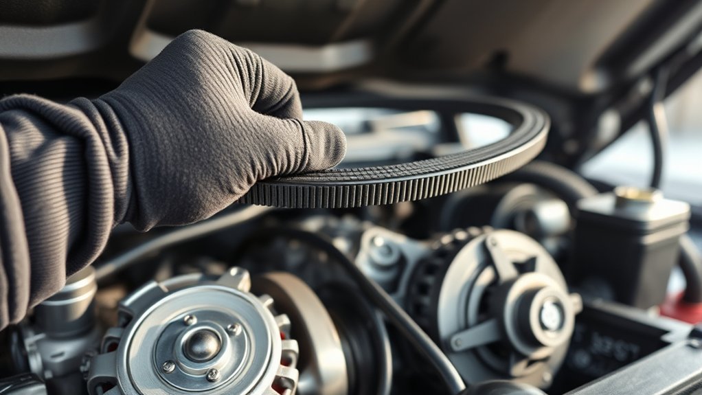 Installing a serpentine belt on a Toyota Tacoma V6