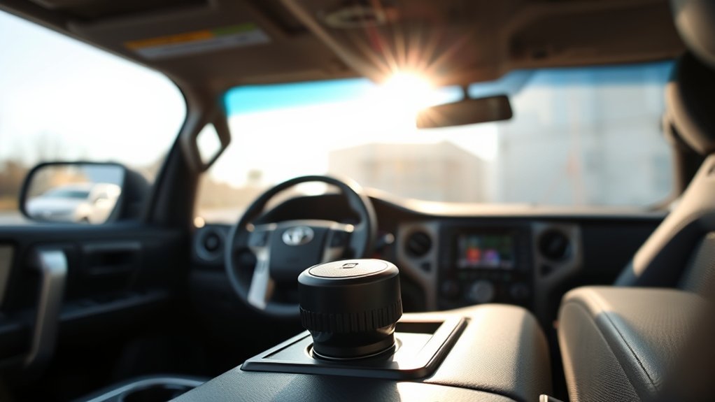 Toyota Tundra integrated trailer brake controller gain controls and display