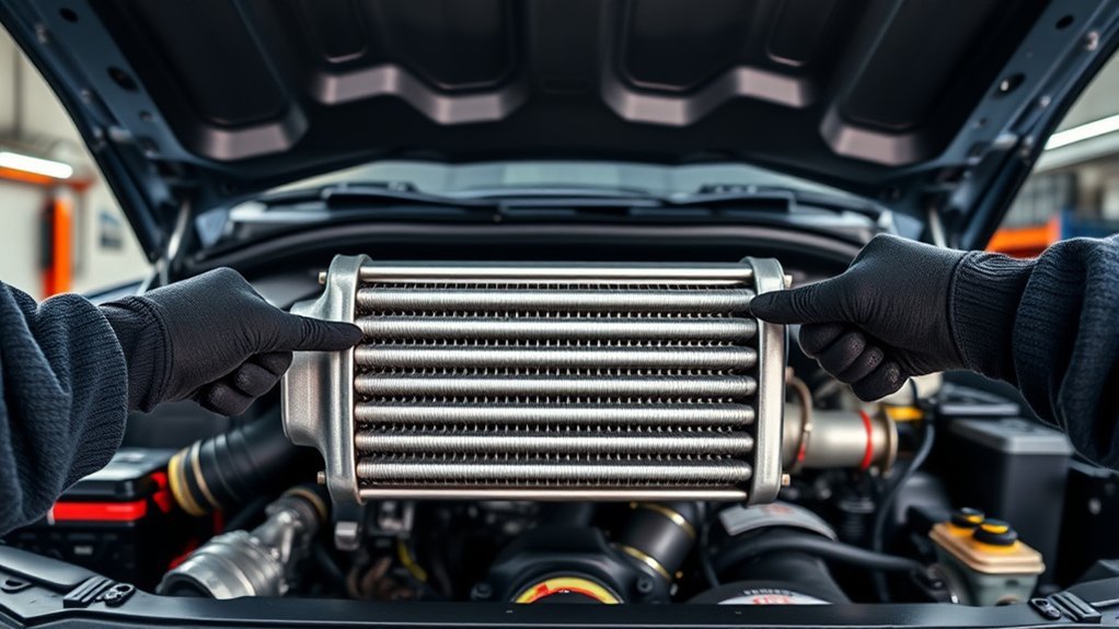 Toyota Tundra intercooler cooling compressed turbocharger air