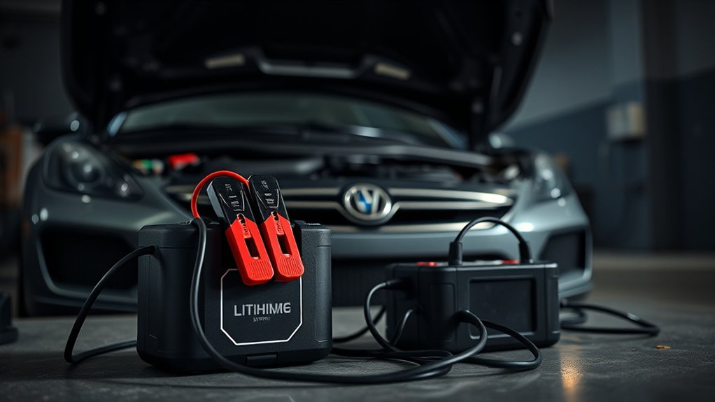 Jump starter and battery charger compared for emergency starting and battery maintenance