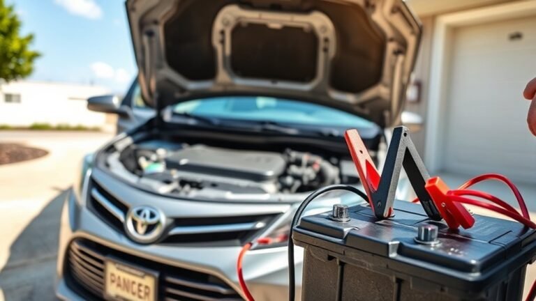 jump starting toyota camry safely
