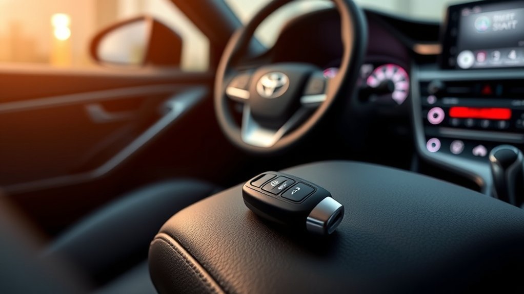Toyota Camry replacement key fobs being checked for part-number compatibility