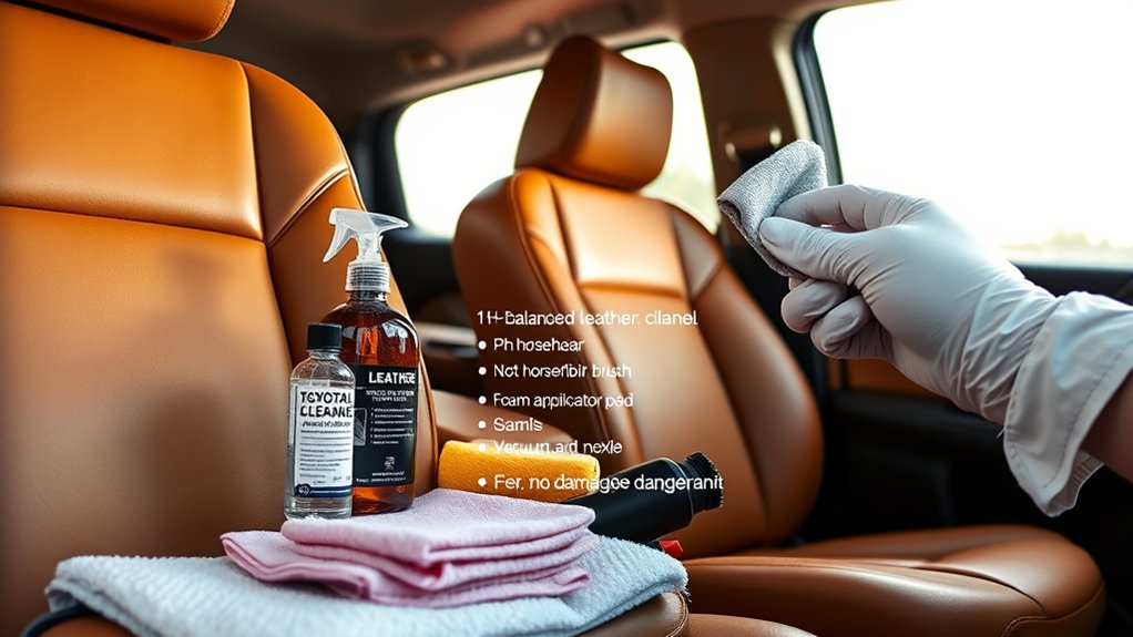 leather seat cleaning essentials
