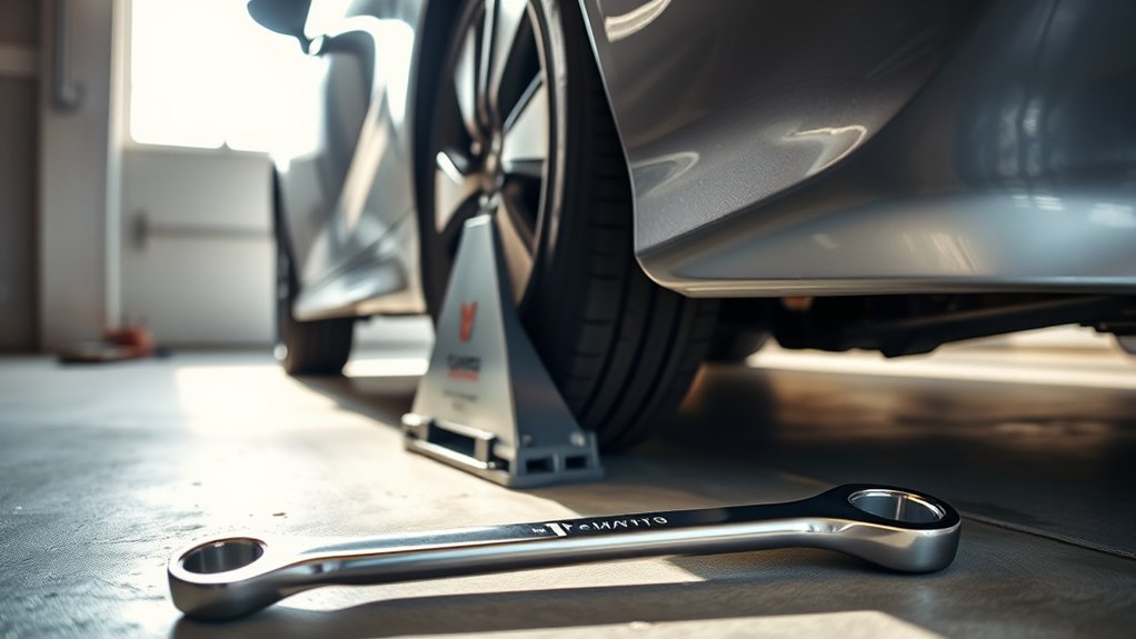 Toyota Camry jack and tire-changing tools stored beneath the trunk floor