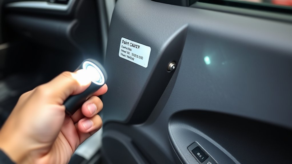 locate toyota camry paint code