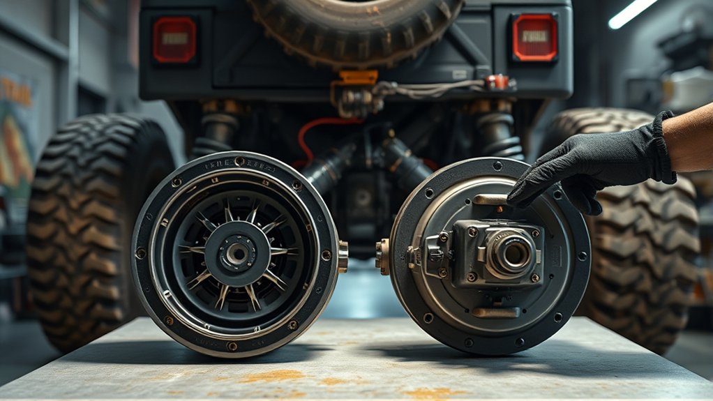 Off-road situations where a locking differential can improve traction