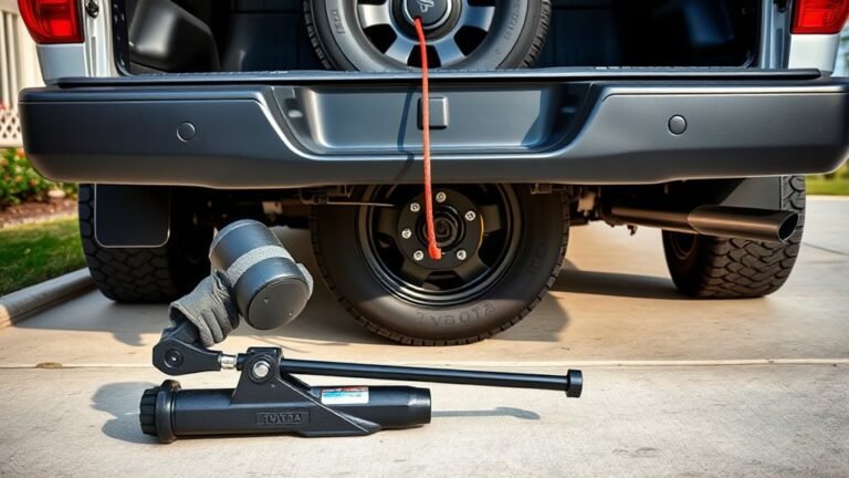 lowering toyota tundra spare