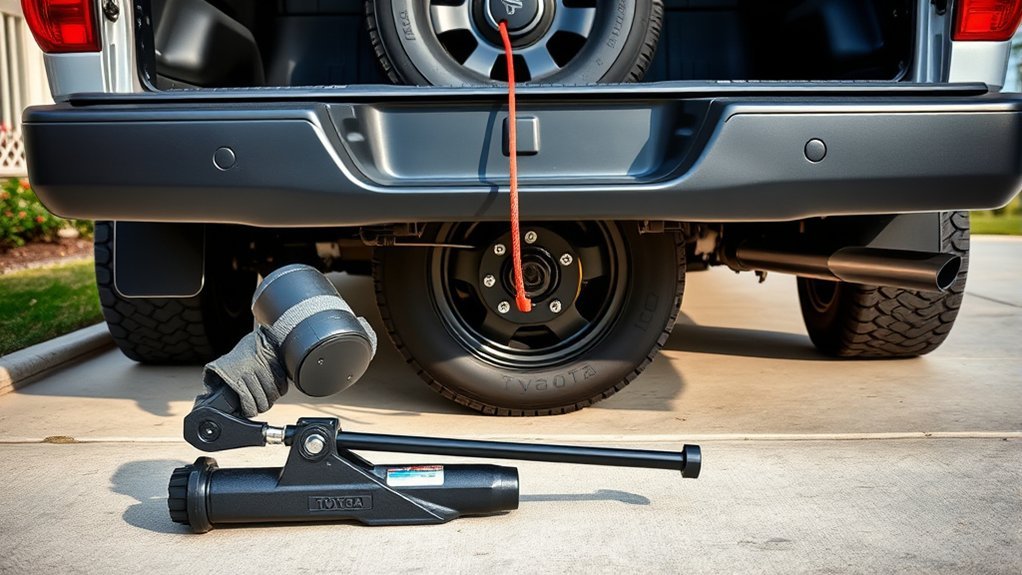 lowering toyota tundra spare