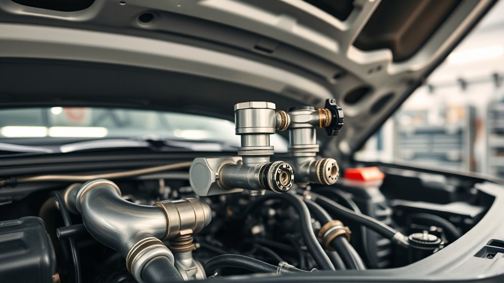 Toyota Camry EVAP maintenance checks at the fuel cap, vapor hoses, and charcoal canister