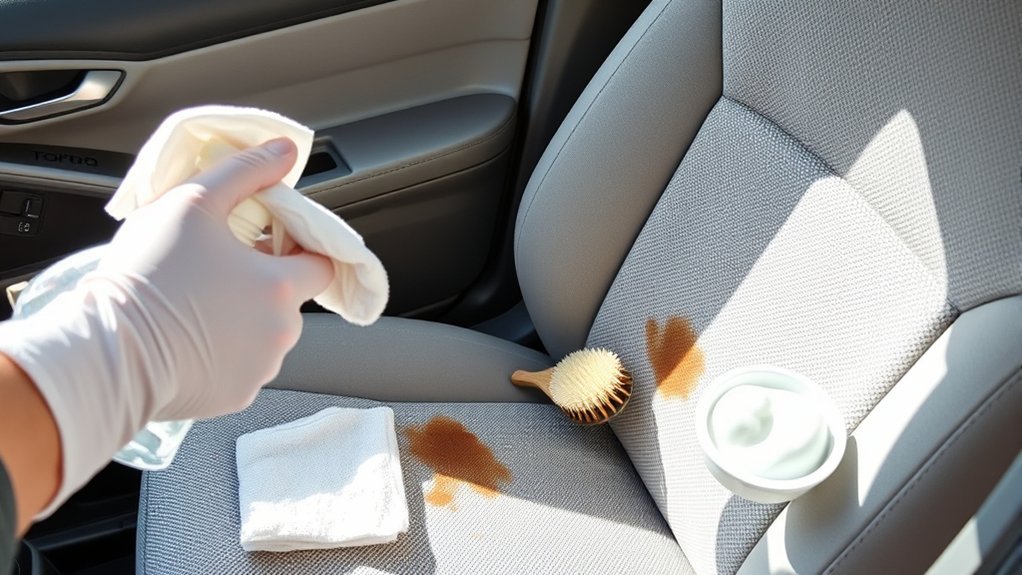 Maintaining clean cloth seats inside a Toyota Camry