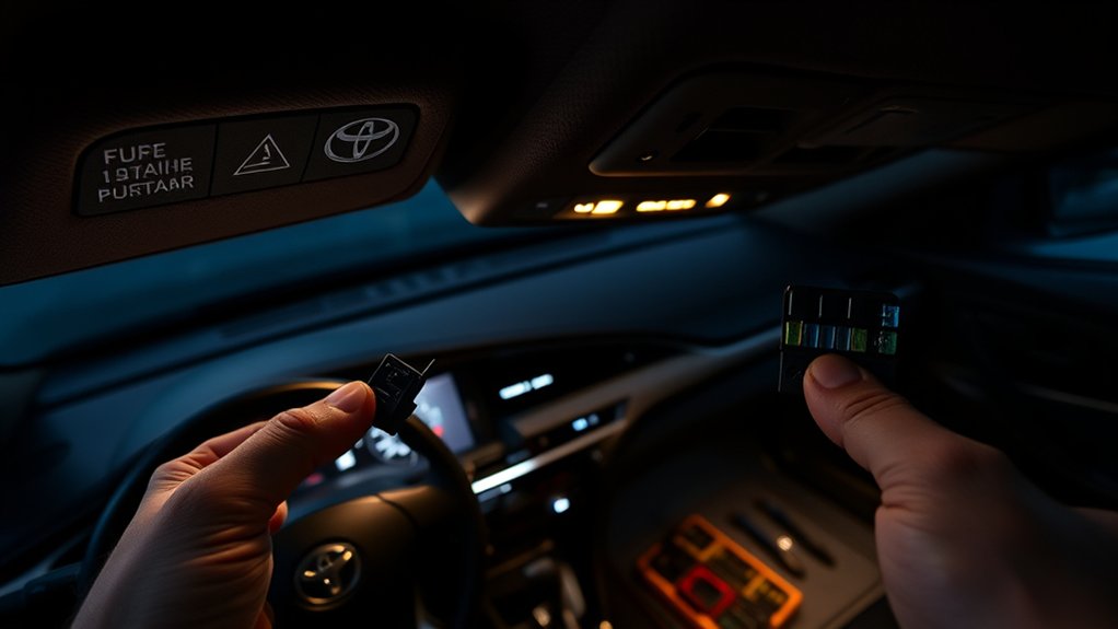 Maintaining Toyota Camry interior lighting and dome light controls