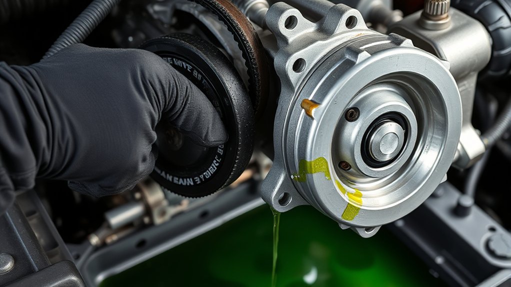 Toyota Camry water pump inspection and maintenance