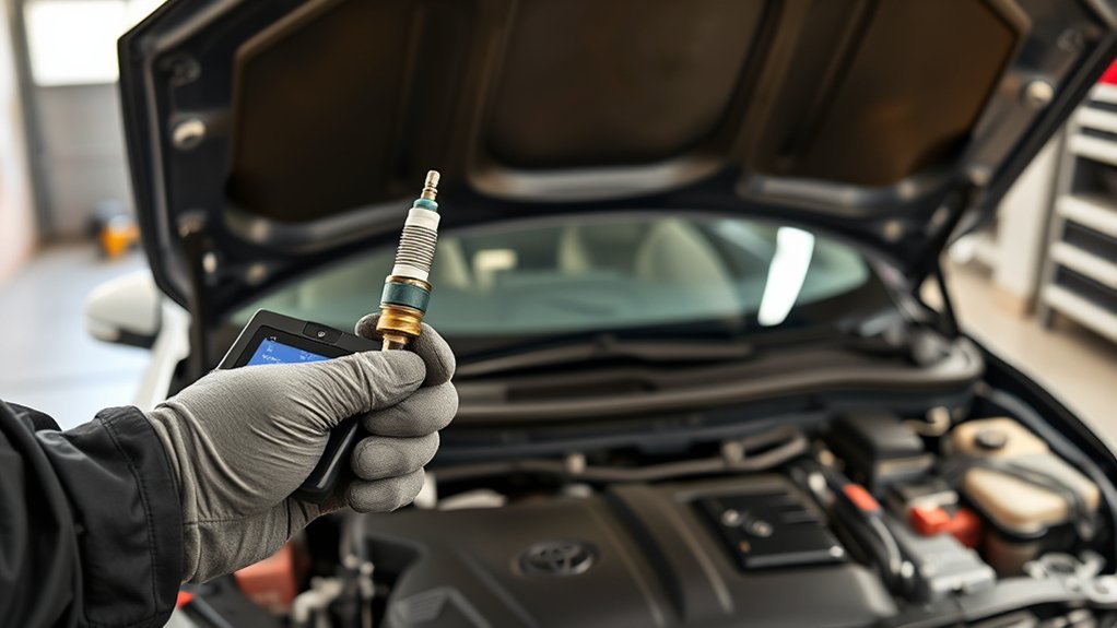 OBD-II diagnosis of a Toyota Camry engine misfire