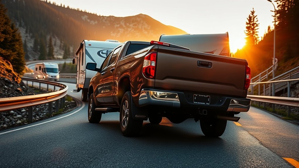 monitor engine temperatures towing