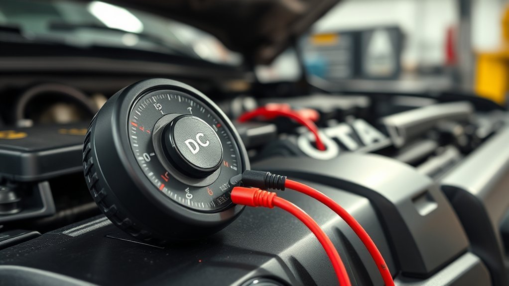 multimeter alternator voltage test