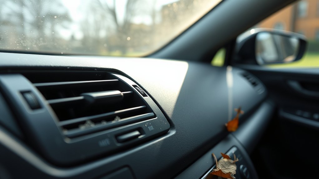 Moisture and debris that can cause a musty Toyota Camry AC odor