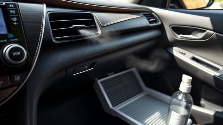 musty odor in camry