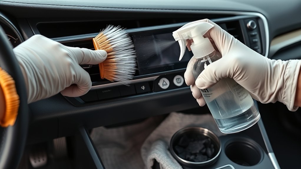 Toyota Camry interior being ventilated to help remove lingering vent odors